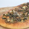 ‘Focaccia’ met geitenkaas en za’atar