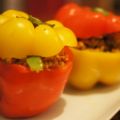 Gevulde paprika met rundergehakt, rijst en[...]