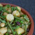 Salade van nieuwe aardappeltjes en sperziebonen