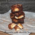 Brownies with chocolate candy bars