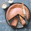Chocolade-cheesecake met banaan