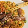 Aziatisch: Gebakken rijst met Thaise groentes,[...]