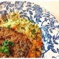 Gehaktbrood met zoete aardappel & aubergine