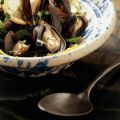 Mosselen met koriander en knoflook