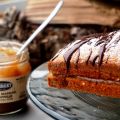 Kastanjecake met chocoladeglazuur