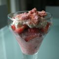 Rabarber & aardbei yoghurt ijs