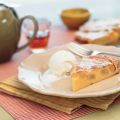Warme druiventaart uit de oven met ijs