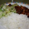 Babi ketjap met chinese kool en rijst