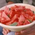 Watermeloensalade met munt