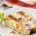 Cake taart met witte en bruine chocolademousse