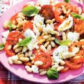 Salade met paprika en tomaat
