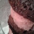 Pruimenijs - laagjesdessert met chocoladecake