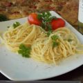 Spaghetti met olie en knoflook