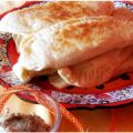 Gözleme met aubergine en sesam