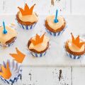 Oranje Cupcakes met Frambozen