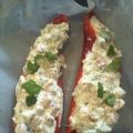 Gevulde puntpaprika met boursin, ham en bosui