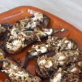 Geroosterde aubergine met citroen en ui