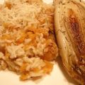 Risotto met pompoen en gekarameliseerde witlof