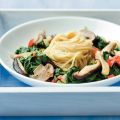 Spaghetti met paddenstoelensaus