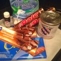 Gecondenseerde melk, chocolade en pepermunt,[...]