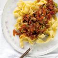 Vegabolognese met kastanjechampignons