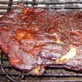 Spare ribs van de barbecue