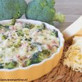 Broccolitaart met ham en boerenkaas