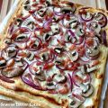 Flammkuchen met champignons