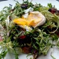 Franse bistrot frisée salade met spekjes