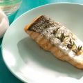 Krokante zalm met rozemarijn