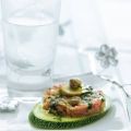 Kalfstartaar op courgette