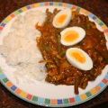 Een mislukte groentecurry met ei