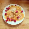 Pannenkoekjes gemaakt van amandelmeel