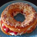 Paris-Brest met aardbeien en frambozen