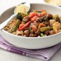Meergranenmacaroni met gehaktballetjes