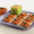 Rijsttoast met paprikamousse