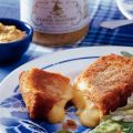 Ham-kaasschnitzel met Zaanse mosterd