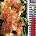 Spinazie met spek & aardappel uit de oven