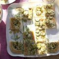 Zuccini-focaccia (plat brood)