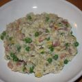 Ovenrisotto met spek en prei