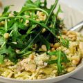 Dinner: Pasta met zalm, pestoroomsaus, rucola[...]