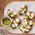 Mozzarella Bruchetta met Rucola Dressing