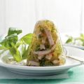 Persillade van ham met mosterdsaus