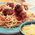 Spaghetti met tomatensaus en balletjes