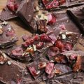 Mijn eigen chocolade met pecan en cranberry