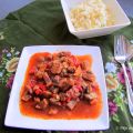 Mantarlı tavuk sote (Turkse gekruide kip met[...]