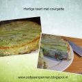 Hartige taart met courgette bodem