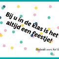Bedankje voor de juffen