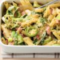 Preipasta met ham en kaas