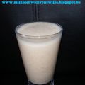 Bananen ontbijtshake.
